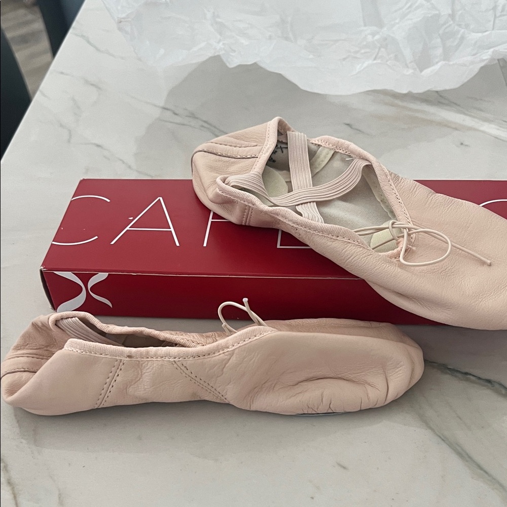 Capezio leather Ballet shoes.  Size 7 1/2.  Perfect condition